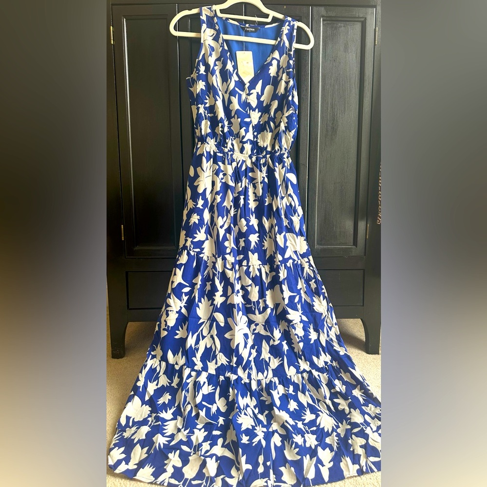 NWT Royal blue maxi dress